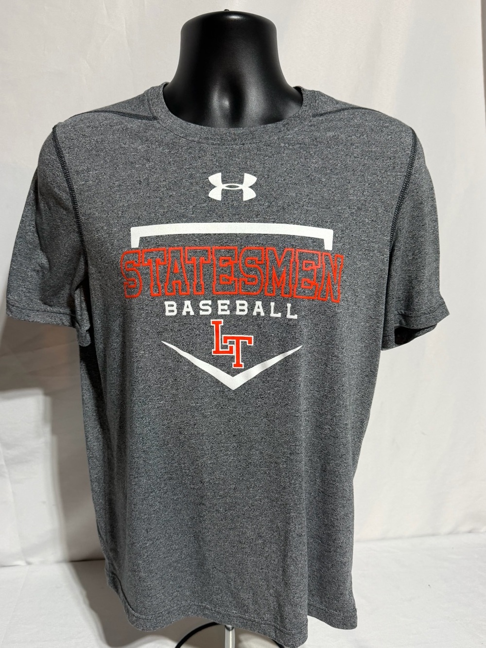 Under Armour Statesmen Baseball LT Heat-gear Tee Size SM Gray